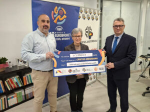 Entrega de la recaudación del FIBA EuroBasket U18-W